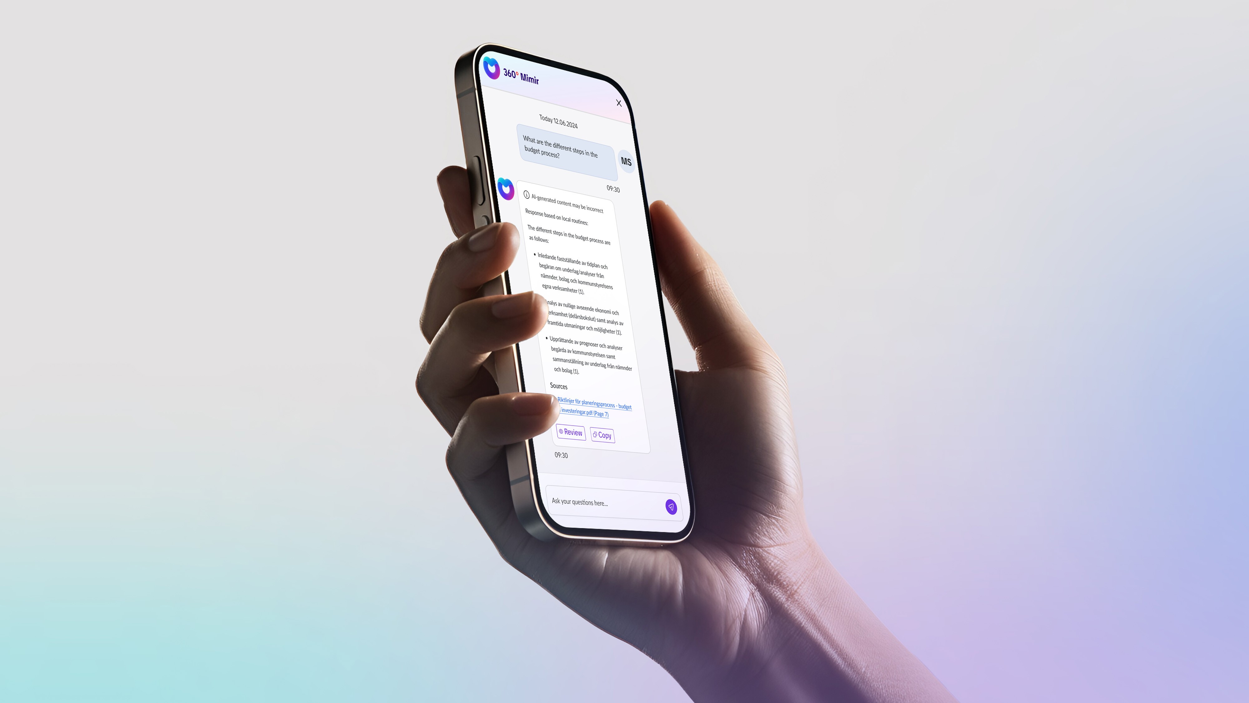 Graphic depicting UI-styled buttons with different categories of interior design items on top of an image of a modern interior living room.